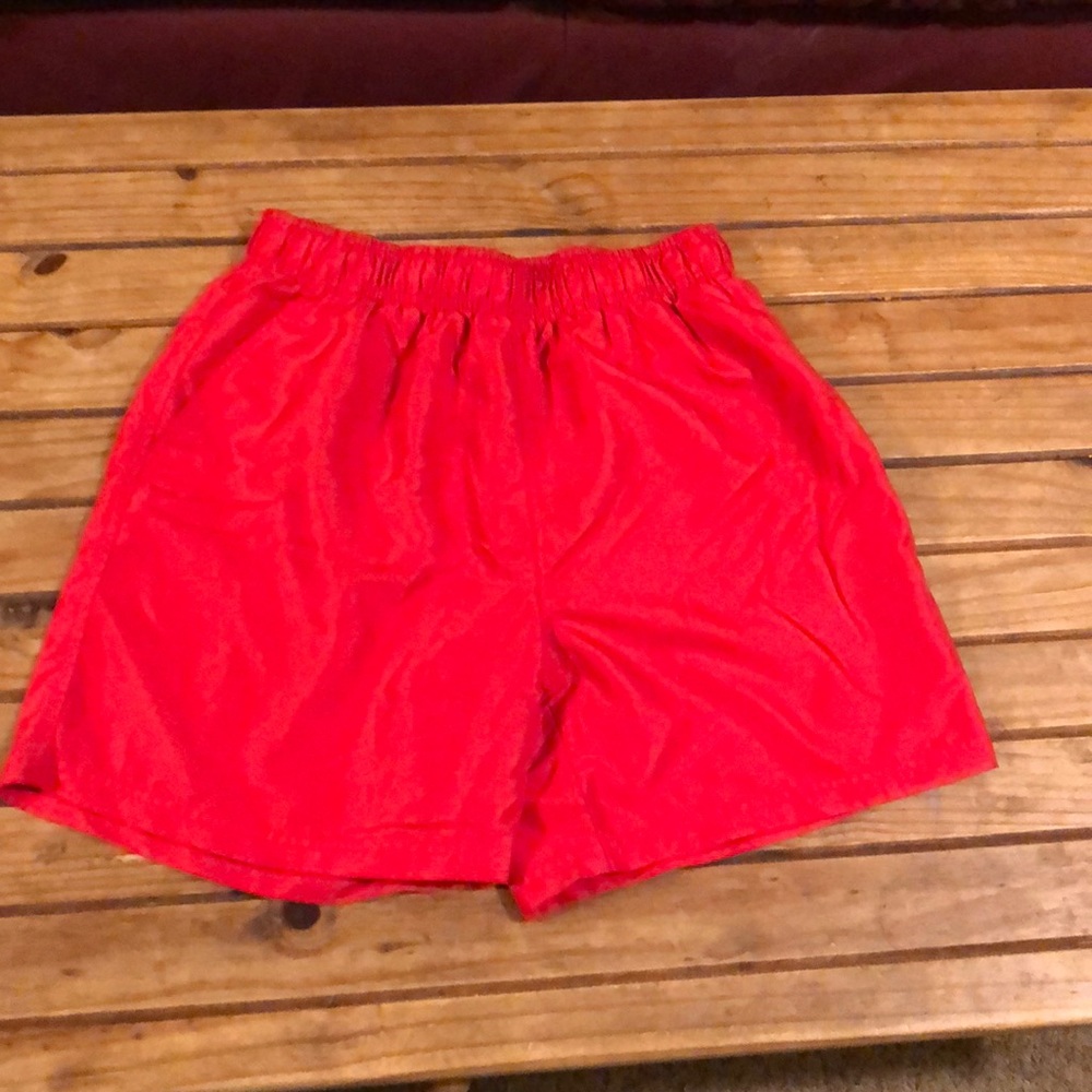 Red Swim shorts